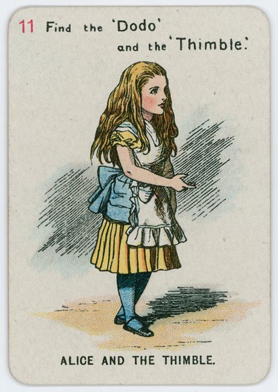 Alice und der Fingerhut von John Tenniel