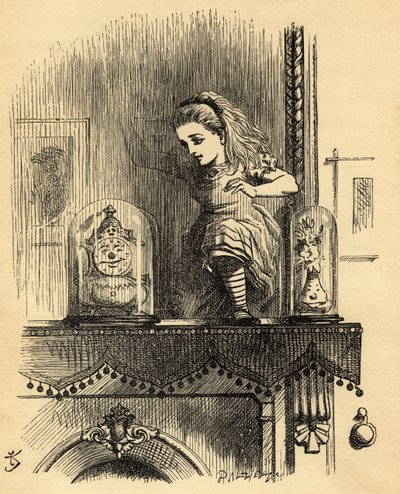 Alice im Spiegelhaus, Illustration aus 