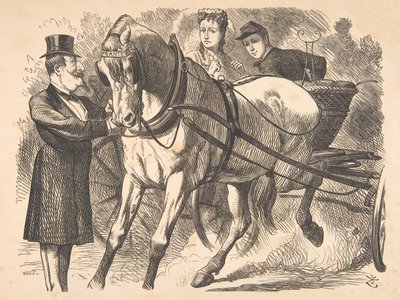 Easing the Curb Punch, 24. Juli 1869, 1869 von John Tenniel