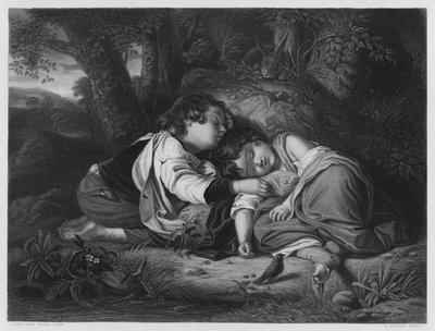 Die Kinder im Wald, nach dem Bild in der Königlichen Sammlung von John Thomas Peele