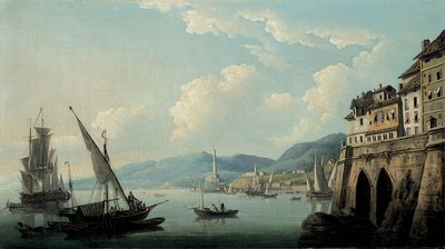 Die Küste von Genua mit dem Leuchtturm von John Thomas Serres