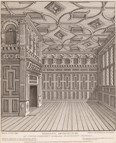 Wohnarchitektur, ein oberes Gemach desselben prächtigen Herrenhauses von John Thomas Smith