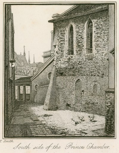 Südseite der Prinzenkammer, Westminster von John Thomas Smith
