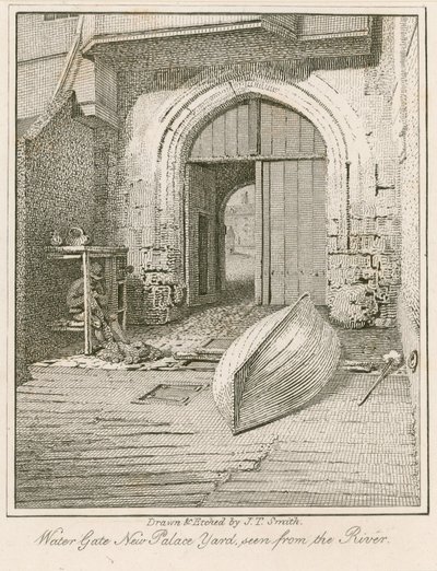 Wassertor, New Palace Yard, Westminster Palace von John Thomas Smith