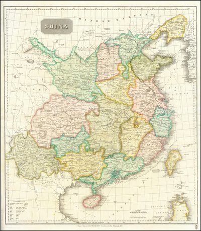 Karte von China, 1815 von John Thomson