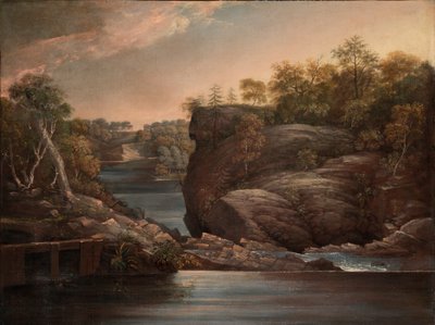 Norwich Falls (oder Die Wasserfälle des Yantic bei Norwich) von John Trumbull