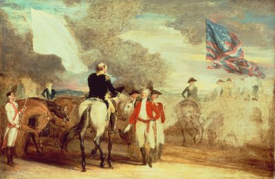 Die Kapitulation von Cornwallis in Yorktown, 1787 von John Trumbull