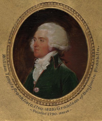 John Flaxman modelliert die Büste von William Hayley von John Trumbull