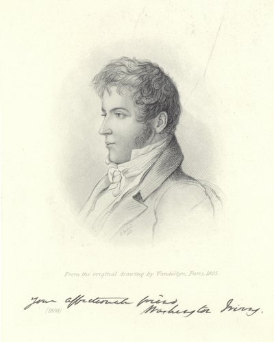 Porträt von Washington Irving von John Vanderlyn