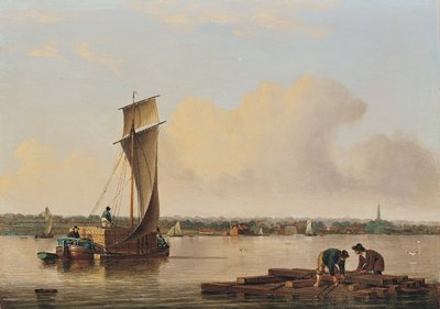 Ein Keel auf dem Humber, späte 1820er Jahre von John Ward