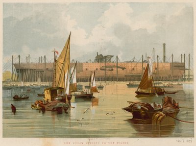 Die Great Eastern auf den Stocks von John Wilson Carmichael