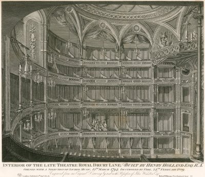 Innenraum des ehemaligen Theatre Royal, Drury Lane, London von John Winston