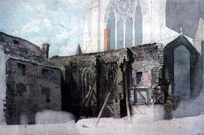 Eine architektonische Skizze von John Wykeham Archer