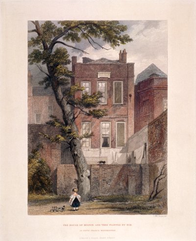 Ansicht von Miltons Residenz, Petty France, Westminster, London, 1851 von John Wykeham Archer