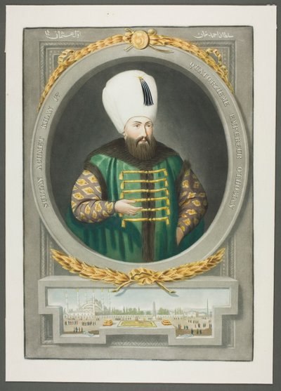 Achmet Kahn I, aus Porträts der Kaiser der Türkei von John Young