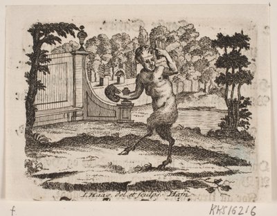 Vignette mit Satyr von Jonas Haas