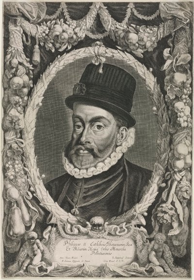 Porträt von Philipp II., König von Spanien von Jonas Suyderhoef