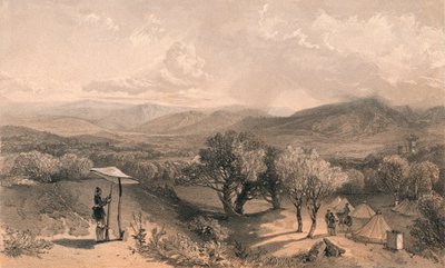 Das Tal von Baidar, von der Rückseite der Petroski-Villa, Blick nach Osten, 1856 von Jonathan Needham