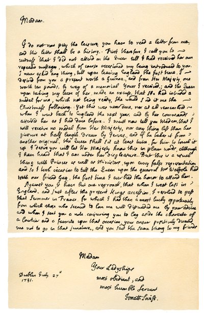 Brief von Jonathan Swift an Henrietta Howard, 21. November 1730 von Jonathan Swift
