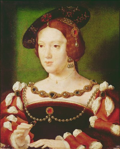 Porträt von Eleanor von Habsburg (1498-1558) von Joos van Cleve