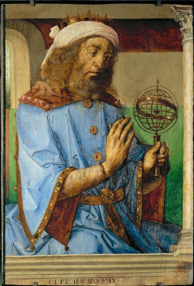 Claudius Ptolemäus, griechischer Astronom und Geograph von Joos van Gent (fl.1460-75)