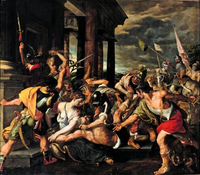 Delilas Verrat und Samsons Gefangenschaft durch die Philister von Joos van Winghe