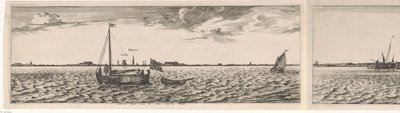Ansicht der Nordseite der Maas von Joost van Geel
