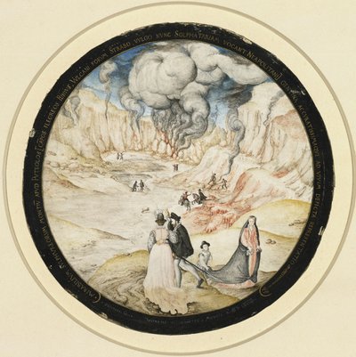 Die Schwefelbäder Solfatara bei Pozzuoli von Joris Hoefnagel