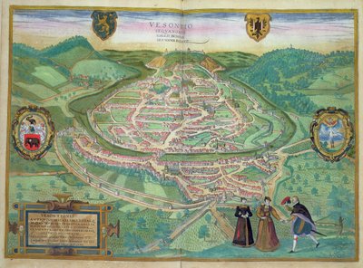 Karte von Besancon, aus 