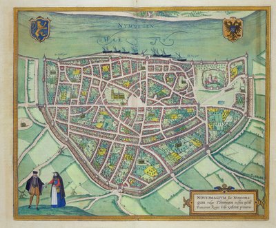 Karte von Nijmegen, aus 