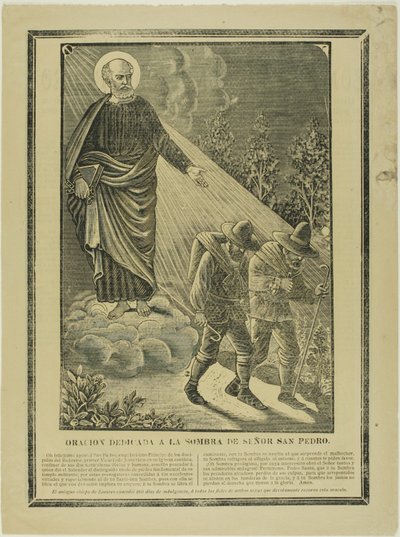 Gebet gewidmet dem Schatten des Heiligen Petrus von José Guadalupe Posada