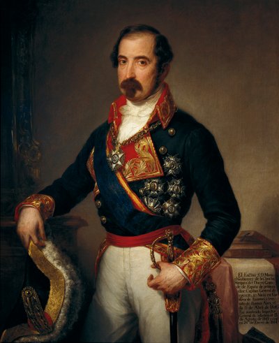 Porträt von Manuel Gutierrez de la Concha i Irigoyen, Marquis del Duero von José Gutiérrez de la Vega