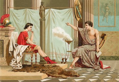 Erziehung Alexanders des Großen durch Aristoteles von Jose Armet Portanell