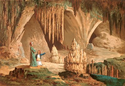 Joseph Pitton de Tournefort besucht die Grotte von Antiparos in Griechenland von Jose Armet Portanell