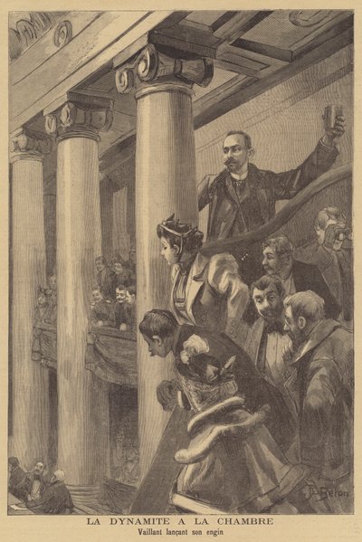 Anarchistischer Bombenanschlag auf die französische Abgeordnetenkammer von Jose Belon