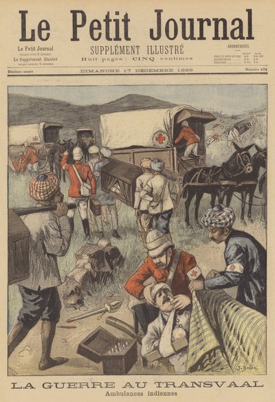 Indische Ambulanzen im Einsatz während des Burenkriegs von Jose Belon
