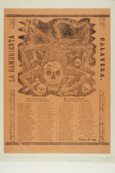 Die verhungernde Calavera von José Guadalupe Posada