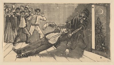 Die Erscheinung des Geistes von Don Juan Manuel an Pachita la Alfajorera von José Guadalupe Posada