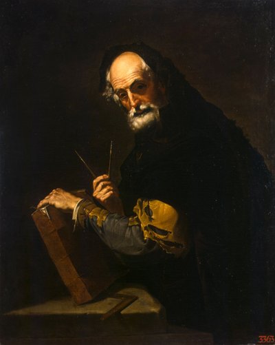 Philosoph mit einem Buch, einem Kompass und einem Goniometer, 1630 von Jose de Ribera