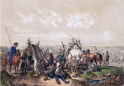Eine Szene aus dem Unabhängigkeitskrieg in Ungarn 1849 von Josef Anton Strassgschwandtner