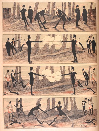 Ein Duell unter strengen Bedingungen. von Josef Benedikt engl