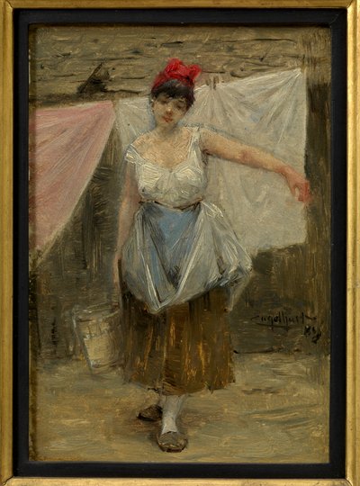 Wäschermädl von Josef Engelhart