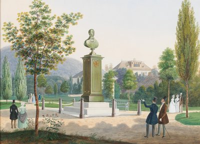 Das Denkmal des Erzherzogs Rudolf, Kardinalerzbischof von Olmütz in Ischl von Josef Hafner