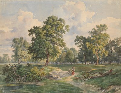 Große Parklandschaft, Laxenburg von Josef Kriehuber