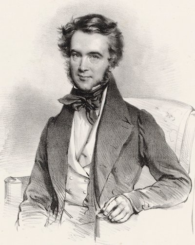 Porträt des Geigers und Komponisten Karol Lipiński 1790-1861, 1837 von Josef Kriehuber