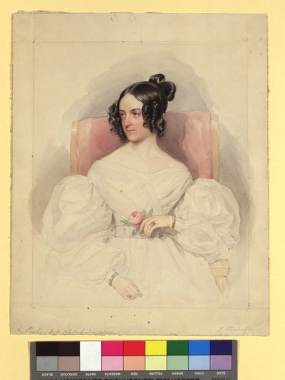 Therese Peche (1806-1882), Burgtheater-Schauspielerin von Josef Kriehuber