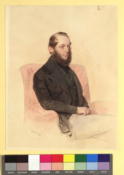 Wilhelm Clemens Graf Westphalen zu Fürstenberg (1818-1883) von Josef Kriehuber