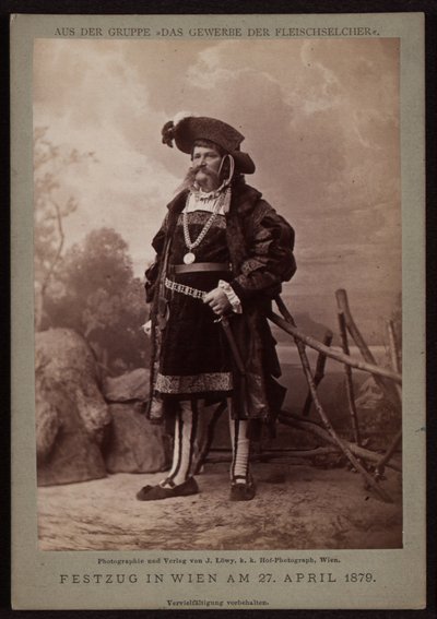 Jos. Ullmann, Fleischselcher beim Makartfestzug 1879 von Josef Löwy