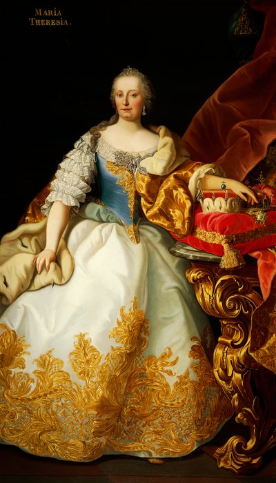 Porträt von Maria Theresia von Österreich von Josef and Mayrhofer Friedrich Kiss