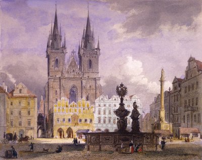 Krocín-Brunnen, Prag, 1864 von Josef Vojtech Hellich
